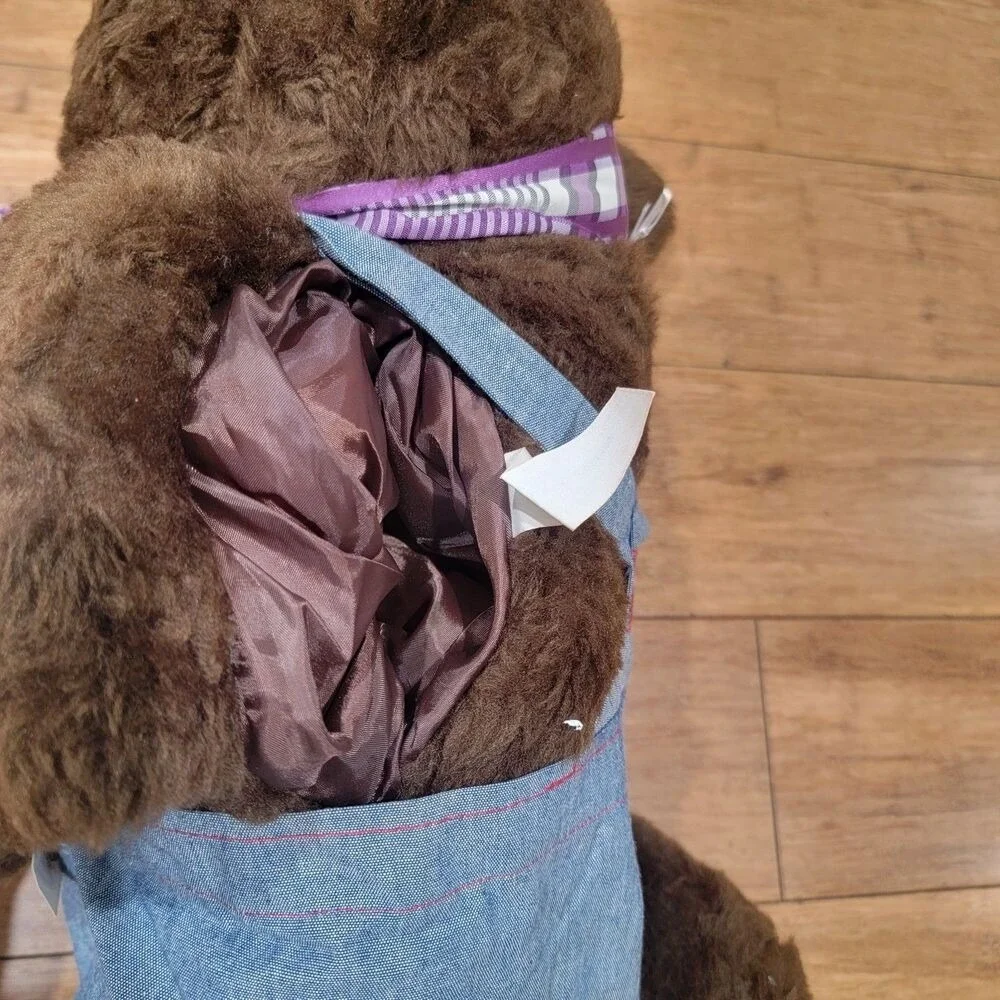 Vintage‎ Hugglebeary Arm Puppet Milwaukee Mole Inc 1986 Bear Plush Handmade